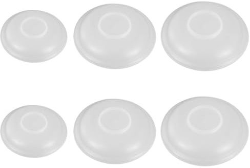 LIGIGWASH Microwave Food Plate Covers Set of 6 High-temperature Resistant Plastic Dish Covers Vent Steam for Kitchen Storage and Meal Prep