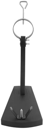 NULYLU Black Plastic Ham Holder Stand Easy to Clean and Install Household Ham Rack for Home and Housewarming Use