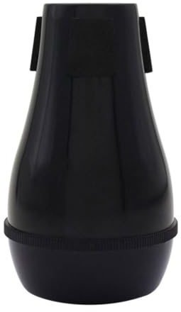 Trombone Mute Black Abs Tenor and Alto Brass Practice Accessory | Silent Practice, Easy Installation, Portable Design, Sound Attenuation, Compact Carry Size, Black Finish Random Color