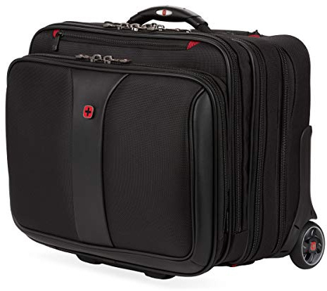 Wenger Patriot Ii 2-delad 15,6 tum affärsset med hjul laptopväska, Svart - Svart - En Storlek