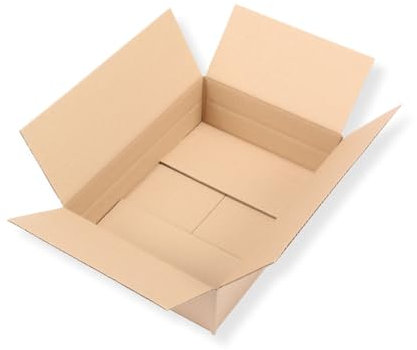 40 St. Post Päckchen Versandkarton 350 x 250 x 100 Größe S Faltschachtel Transportkiste Faltkarton Packsetkarton