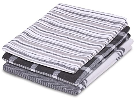 Pagnanno – Hotel Quality Waffle Weave Tea Towel – Professional Cotton 45 x 70 cm | Absorbent and Fast Drying Kitchen and Bar Towels (Pack of 3 (45x70cm), Unique Design)