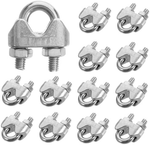 20st Kabelklemme Windenseilklemme Befestigung Mit Drahtklemmen Seilklemme Aus Drahtseilklemme Kabelklemmgriffe Kabelclip Seilklemmen Du Klemmst Rostfreier Stahl Metall Klammern