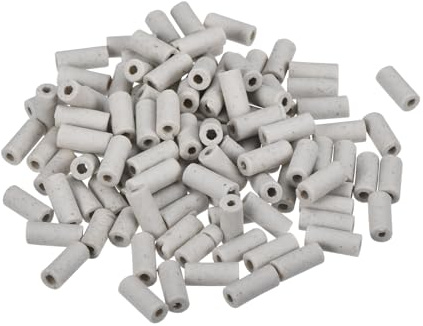 QUARKZMAN Tubo in Ceramica Protezione Isolata Fascio Cavi Elettronici Tubo Isolamento Termico 2x4x10mm, 150pz