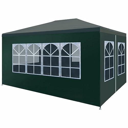 NITCA Party Tent,Pop Up Gazebo,Outdoor Shelter,Gazebo Outdoor, Heavy Duty Waterproof Marquee Canopy,perfect for Parties, Birthday, Wedding, Picnics, Carport, green 3 x 4 m