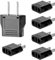 Adaptador Corriente USA, 6 Piezas Adaptador Enchufe Europeo A Americano