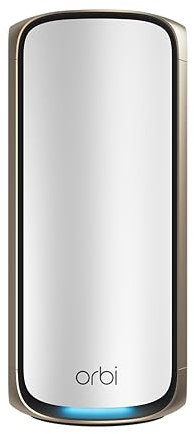 NETGEAR Orbi WiFi 7 Quad-band (RBE971S), WiFi Mesh Router, Copertura fino a 220 m2, 200 dispositivi, Porta Internet 10 Gig, BE27000 802.11be (fino a 27 Gbps)