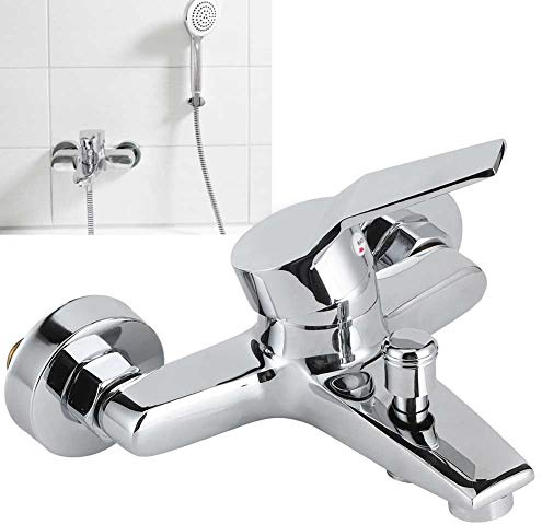 Topyond Shower Faucet Mixer Tap,G1/2in Thread Copper Household Bathroom Bathtub Wall Mounted Triple Outdoor Shower Valve