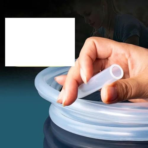 1 m/2 m/3 m/4 m transparenter Silikonschlauch, durchsichtiges Silikon, Silikon-Bewässerungsrohr, Silikonschlauch, 2 Meter, 25 mm x 31 mm