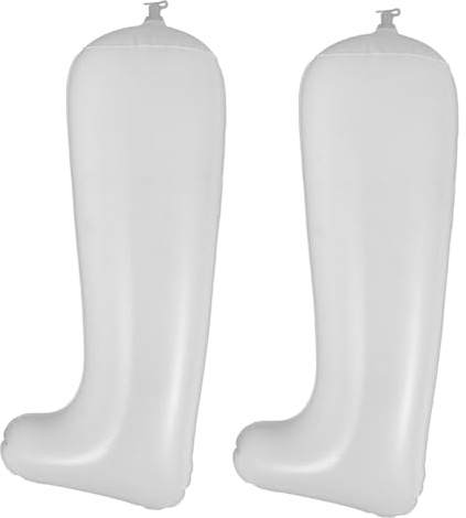 OATIPHO Allarga Scarpe Gonfiabili per Stivali in Plastica Bianca, Boot Shaper Pratico e Regolabile per Prevenire Pieghe e Mantenere la Forma degli Stivali
