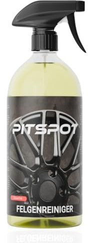 PITSPOT® Premium Auto Felgenreiniger (1.000ml) für lackierte & matte Alufelgen Stahlfelgen Chromfelgen - 100% säurefrei - Felgenreiniger für professionelle Auto Pflege