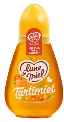 Miel Lot de 4 Doseurs de 250g Tatimiel Miel Toutes Fleurs Lune de Miel