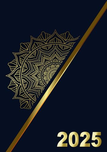 2025: Kalenderbuch 1 tag 2 seiten buchkalender , großformat A4 | Tagesplaner 12 monate von Januar bis Dezember .
