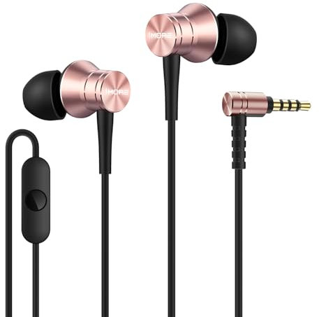 1MORE Piston Fit 2-Pack Noise Canceling Wired Earbuds, in-Ear Headphones with 3.5mm Jack, Pure Sound & Comfortable Fit, Noise Isolation with Microphone for Smartphones/PC/Tablet