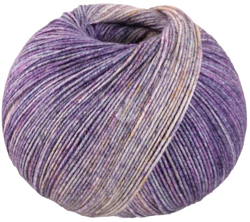 LANA GROSSA Meilenweit 100 Merino extrafine Shades | Hochwertiges Sockengarn, waschmaschinenfest | Handstrickgarn aus 75% Schurwolle & 25% Polyamid | 100g Wolle, Stricken & Häkeln | 420m Garn FB7227