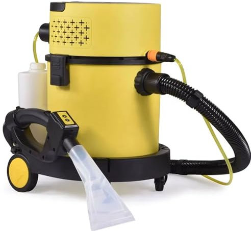 Aspiradora En Seco Y Húmedo De 1600 W, Soplador De Suciedad Con Agua Húmeda De 17 KPa, Tanque De Aguas Residuales De 25 L, Filtros HEPA Y De Esponja, Aspiradora Portátil Para Talleres De Automóviles