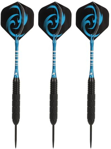 Gonetre Dartpfeile Metallspitze Steeldarts Dartscheibe, 3 Stück 24 G Darts Flights Set, Darts Set Dart Zubehör Professionelle Steeldarts Für Dartboard, Dartspitze Dartschaft Dart-Flug
