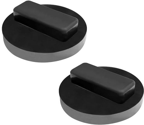 Crihovy Patin en Caoutchouc pour Cric(2Pcs), Hydraulique Protection Levage Coussinets, Voiture Bloc Elevateur, Tampon Grues, pour Protégez Votre Voiture en La Levant par Le Cric Hydraulique
