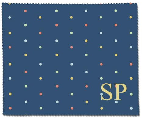 Wanapix | Gamuza Limpia Gafas Personalizada | Microfibra | Apta para Lavadora | Diseño a 1 Cara | Paño para Lentes/Gafas/Pantallas/anteojos | Dots
