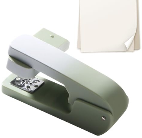 Stapler for Booklets - Heavy-Duty Swing Arm Stapler, Adjustable Long Reach for Center Fold Binding | Ergonomic Multi-Angle, Office Desk Supplies Anti-Slip Base Stapling Tool, Desktop A