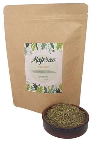 IGART FOOD&WOOD Torkad mejram 400g, aromatisk bladkrydda, 100% naturlig, perfekt för soppor, grytor och kötträtter, Origanum majorana