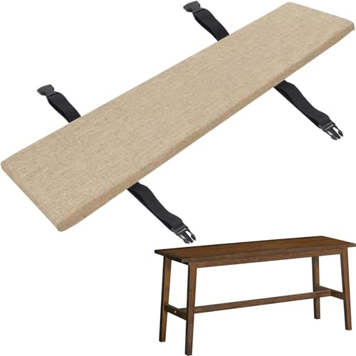 RTSFKFS Bierbankauflagen 180 220 170 110 Bankauflagen Gepolstert 180x30 220x25 200x30 170x23 Sitzkissen Bank 10830 220×25 3cm Dick(Khaki,180x33x3cm)