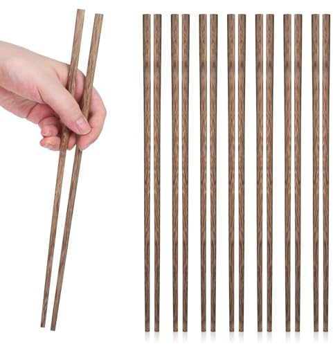 8 Pairs Reusable Cooking Chopsticks, 12 Inch Extra Long Chop Sticks for Magic Wand Making, Kitchen Cooking Frying Chopsticks for Noodles, Frying, Hot Pot, Cooking