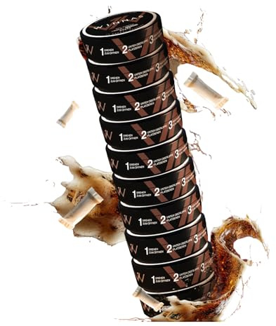 W1NNAS Performance Pouches – Energy Beutel mit Koffein – Nikontinfreies Snus – Fokus & Wachheit ohne Tabak – 13 Pouches pro Can – Für Sport, Arbeit, Gaming und Autofahren – 10x Cola Strong