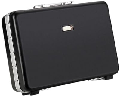 Aluminium Aktentasche Anti-Diebstahl-Aluminium-Aktentasche for Herren, 16 Zoll – ABS+PC-Hartschalen-Business-Handgepäck mit Tastenschloss