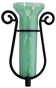 Koch Pluviomètre (M), vert/transparent avec piquet en aluminium