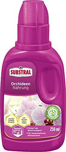 Substral Orchideen Nahrung, Flüssige Spezialnahrung für alle Orchideenarten mit natürlichen Biostimulanzien, 250 ml