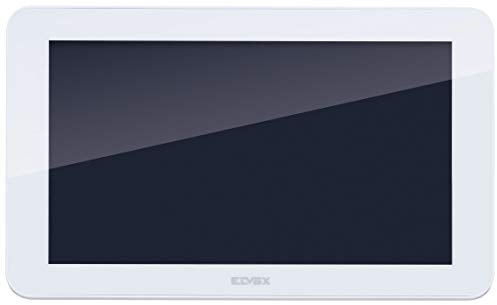 VIMAR K40937 Zusatz-Touchscreen-Freisprech-Monitor LCD 7in für Videosprechanalagen-Set, Netzgerät, mit Zubehöre für AP-Einbau, Weiß