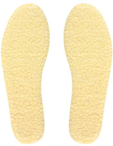 Knixmax Unisex Innertaljor i Falsk Fårull Varma Vinterinsulor 1 par Beige 44EU