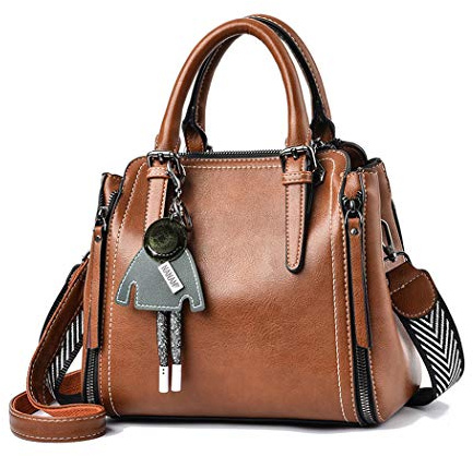 BUKESIYI Donna Borse a Tracoll Borsa a Mano Firmate Borse a Spalla 2024 PU Pelle IT77139 Marrone