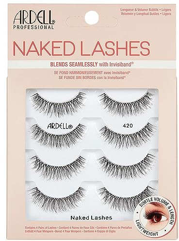 Ardell Naked Lashes Multipack - 4 Pairs of False Eyelashes (Style 420)