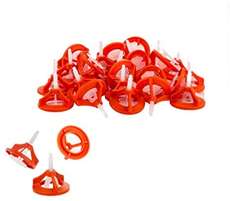 LST Fliesen Nivelliersystem Set 100x Gewindelaschen 3mm + 50x Zughauben