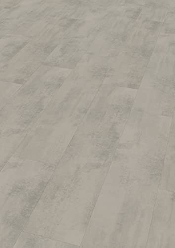 Egger Designboden GreenTec EHD035 Chromix Silber (7,5mm, 2,542m²) | authentische Steinoptik | Einfache Verlegung durch CLIC It System | Robust & strapazierfähig, grau