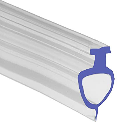 Soft Flexible Rubber Shower Seal | for Bi Folding Doors & Shower Screens | Fits Into Channel | BIF102 (1 Metre)