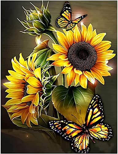 Diamond Painting Flowers Diamant Painting 5D Diamanttavla Komplett kit vuxen broderi, diamantmålning, pärla diamant målning, heminredning, vardagsrum, sovrum, kontor 30 x 40 cm