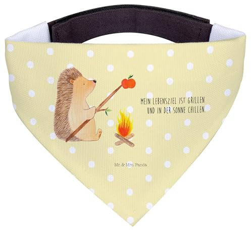 Mr. & Mrs. Panda Halstuch Für Hunde Igel Grillen - Geschenk, Ziele, Motivation, Hundehalstuch, Dreieckstuch, Bandana, Sinn des Lebens, Hals Tuch, Lustige Sprüche, Spruch