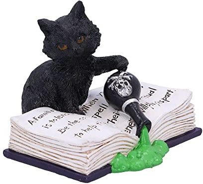 Nemesis Now Mischievous Katzenfigur, Schwarz, 10,5 cm