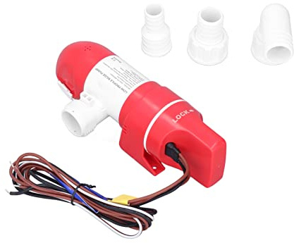 12V 1100GPH Bilgenpumpe für Boote, Elektrische Bilgenpumpe, Automatische 360-Grad-Bilgenpumpe, Edelstahl-Bilgenpumpen für Boote, Niedrige Bilgenpumpe, Bootszubehör