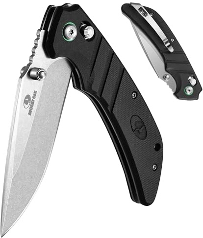 Mossy Oak Folding Pocket Knife, 4 Stonewash Stainless Steel Blade
