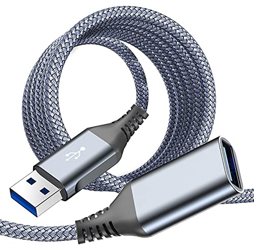 sweguard USB 3.0 Verlängerung Kabel 4M,Verlängerungskabel USB-A Stecker auf A Buchse Nylon USB Kabel Verlängerung 5Gbps Superschnelle für Kartenlesegerät,Tastatur, Drucker, Scanner, Kamera, Hubs