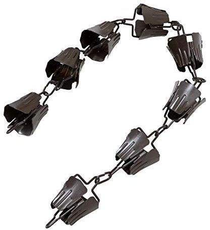 Blumenregenkette Kupfer überzogene Regenkette für Dachrinnen Regenkettenbecher zum Ersetzen der Dachrinne Fallrohr Umleiten von Wasser Outdoor-Regenkette Home Hanging Decor