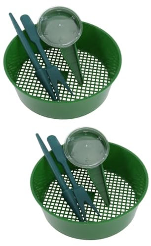 HEMOTON 2 Juegos De Herramientas para Plantar Y Sembrar Sembradora De Jardín Herramienta De Germinación Plantador De Plántulas Plantador De Tierra Sembradora Trasplantador Kit