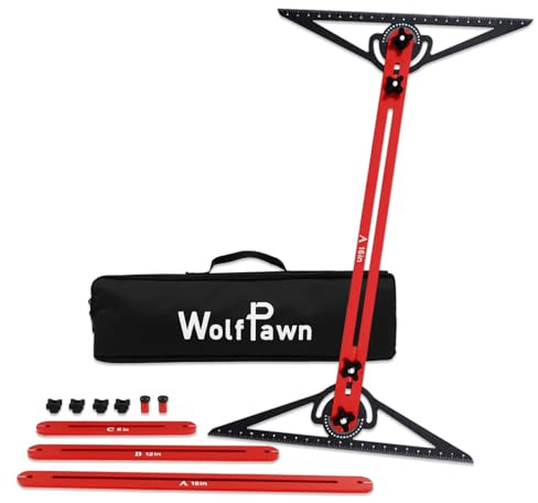 Stair Tread Template Tool, Stair Measuring Tool Solid Stair Tread Gauge, Stair Tools for Stair Measuring Tool Stair Gauge Jig, Stair Tool for Stair Tool for Steps Measuring & Scribe