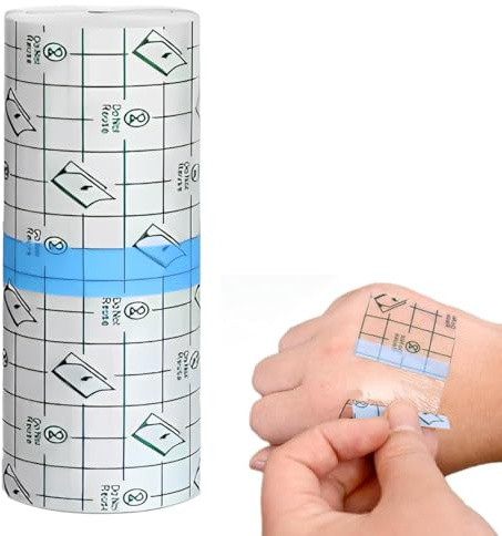 EIHI 10m x 15cm Wasserdicht Transparent Bandage, Duschpflaster Wasserfest Groß Nach Op, Tattoo Pflaster Wasserdicht, Duschverband, Pflaster Zum Duschen, Antiallergisch