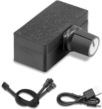 PWM Lüftersteuerung Drehzahlregler mit 4 Draht Lüfterdrehzahlregler, PWM Regler 0-100 % Drehzahlregelung DIY Wasserkühlungsoption Type-C Schnittstelle für DIY Wasserkühlungs-Kühler Wasserpumpe