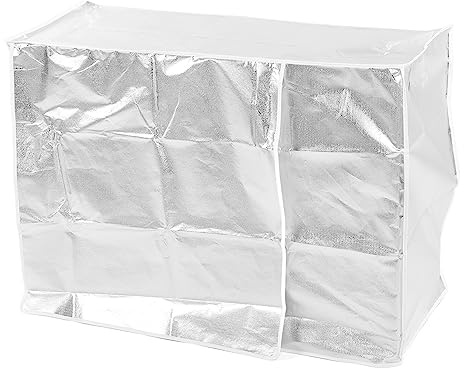Housse de Protection pour climatiseur extérieur, imperméable, Coupe-Vent, Protection Solaire, pour climatiseurs de fenêtre extérieurs, fabriquée en Composite d'aluminium et de (XL)